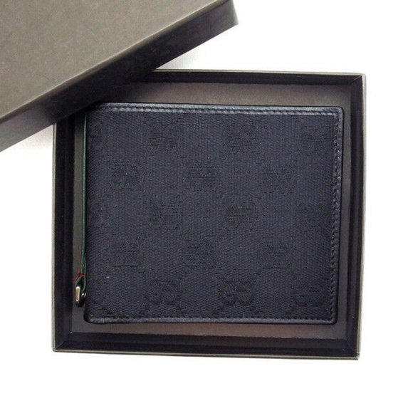 PRADA Double Fold Wallet GG pattern unisex Authentic Used Y2723 - Picture 1 of 5